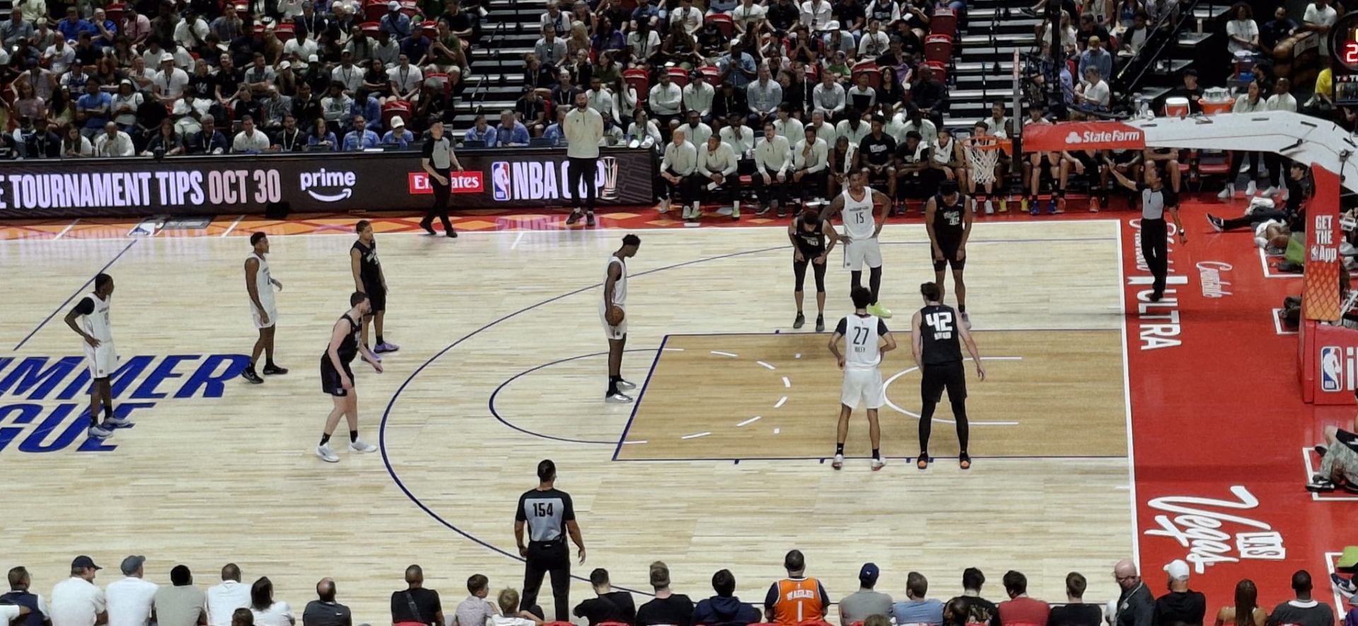 Match Summer League — vue parquet