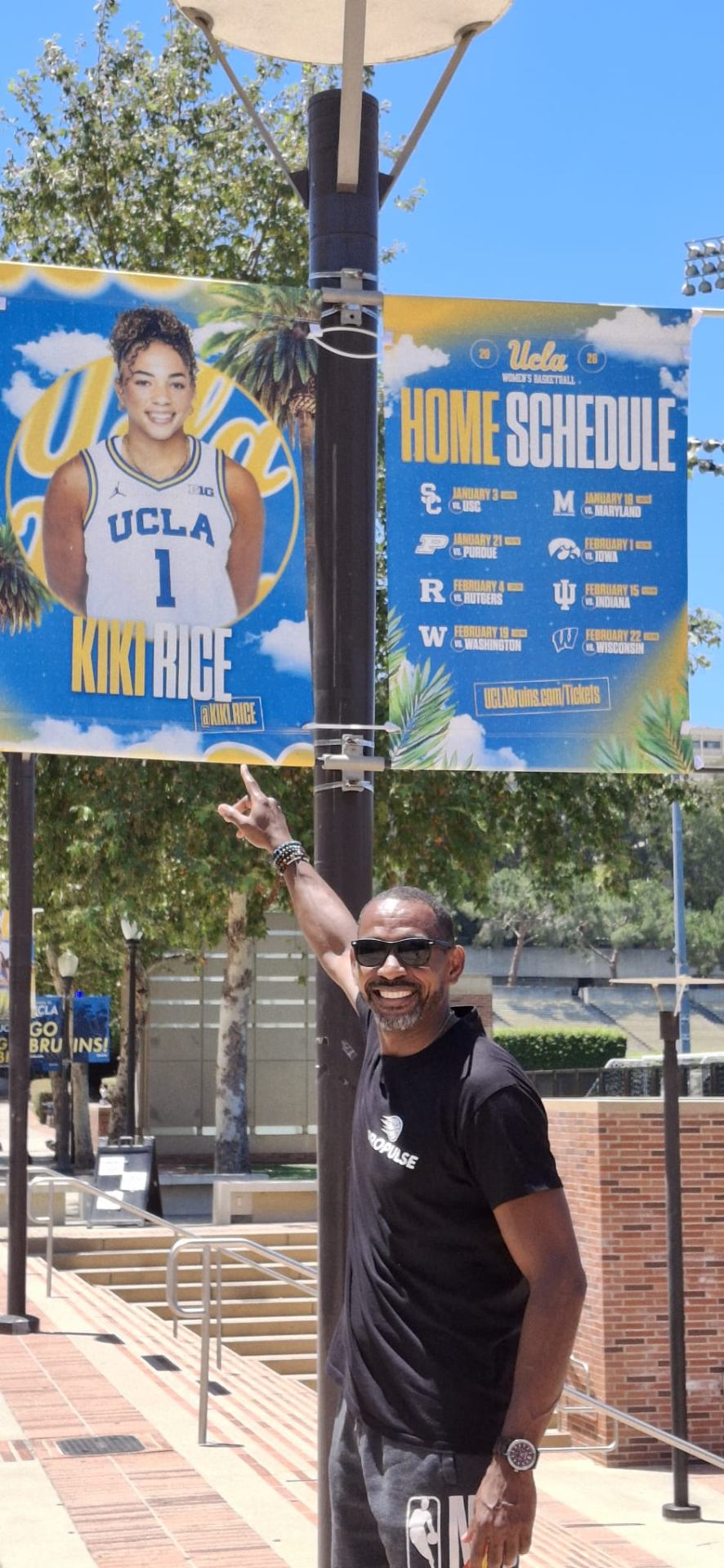 Hervé sur le campus UCLA